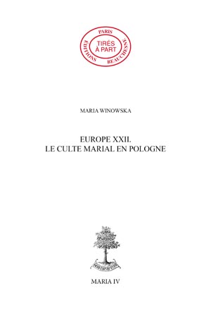 EUROPE 22. - LE CULTE MARIAL EN POLOGNE